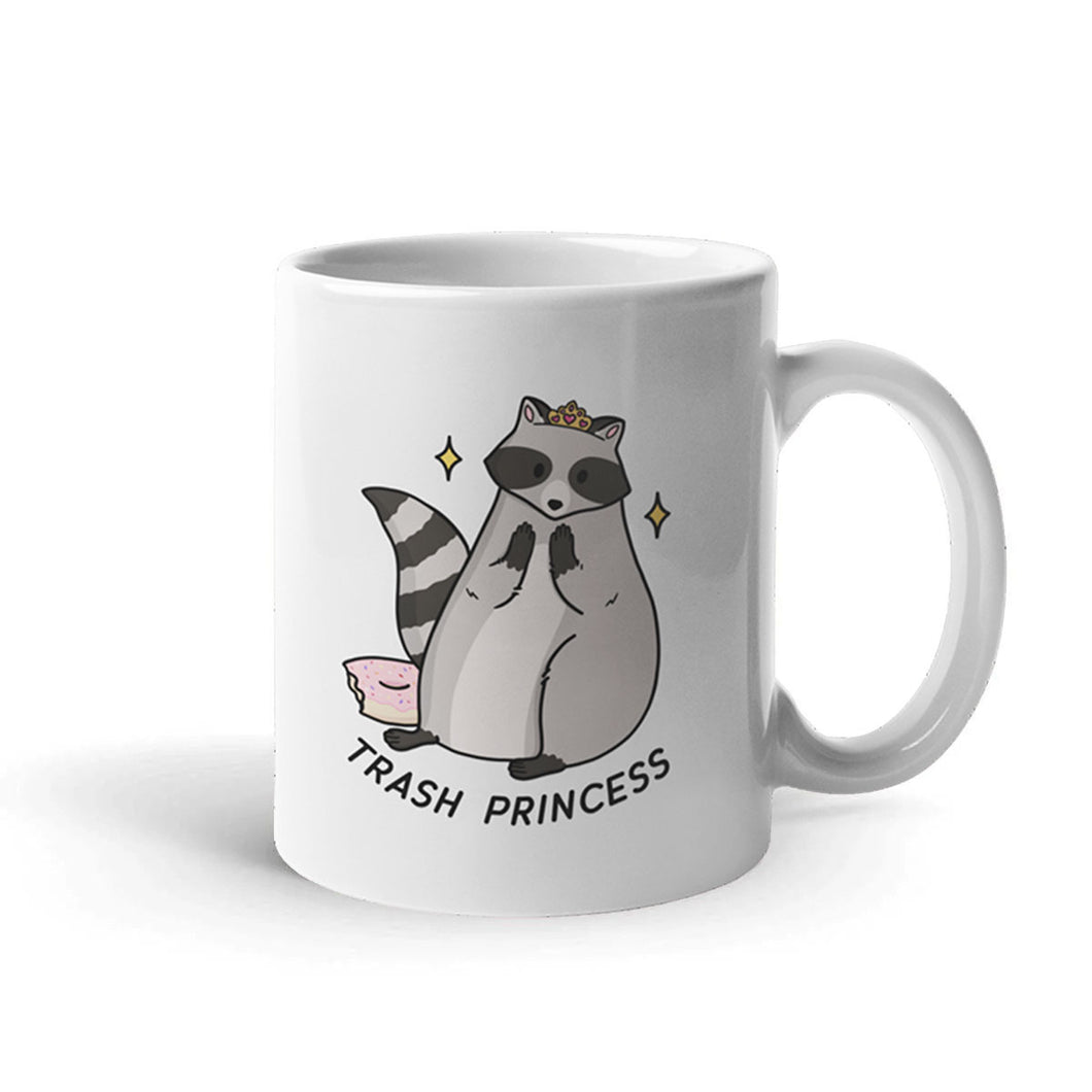 Trash Princess Coffee Mug-Funny Gift, Funny Coffee Mug, 11oz White Ceramic-Sassy Spud