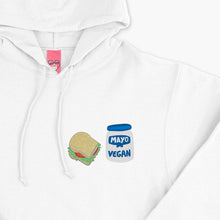 Laden Sie das Bild in den Galerie-Viewer, Vegan Mayo Embroidered Hoodie (Unisex)-Embroidered Clothing, Embroidered Hoodie, JH001-Sassy Spud