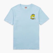 Load image into Gallery viewer, Yellow Worm On A String Embroidered T-Shirt (Unisex)-Embroidered Clothing, Embroidered T Shirt, EP01-Sassy Spud